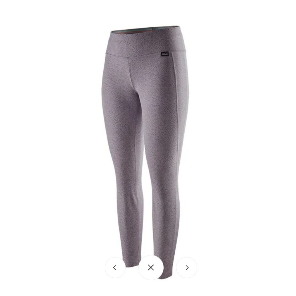 Patagonia Capilene Midweight Bottoms Baselayer Leggings Lavender Purple Size‎ XS